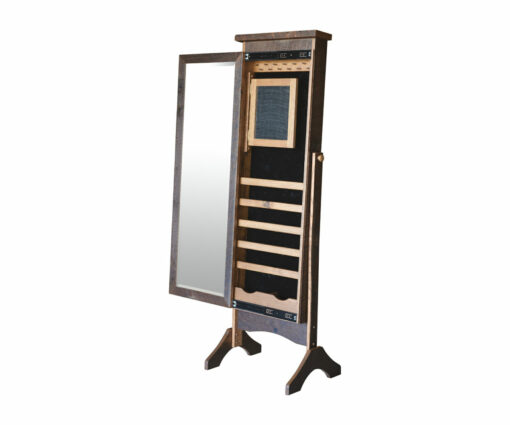 Reclaimed Oak Barnwood Cheval Mirror - Image 2