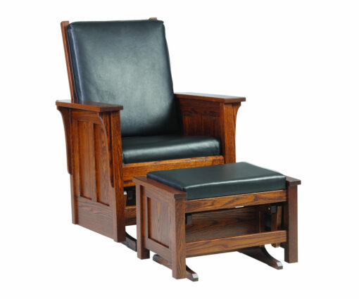 Shaker Glider & Ottoman