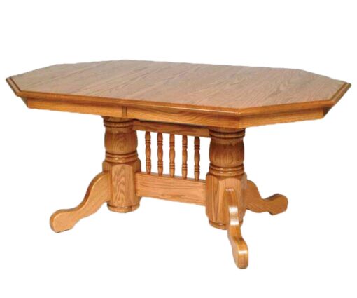 Standard Double Pedestal Table - Modern Feet