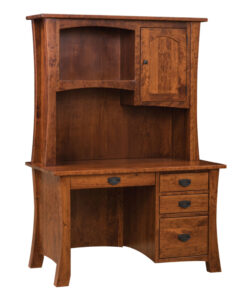 48" Jefferson Flat Top Desk With Hutch