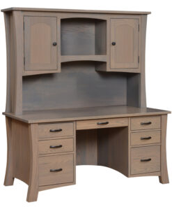 62" Jefferson Flat Top Desk With Hutch