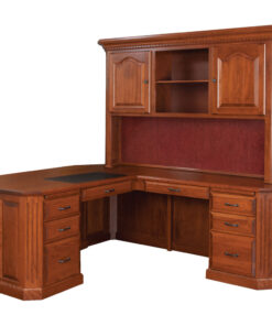 Fifth Avenue Executive L Desk With Hutch