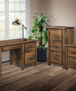 Alternative view of Farmhouse Single Pedestal Desk