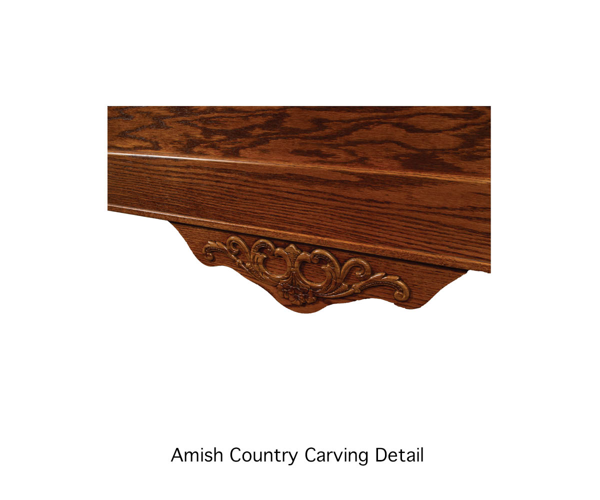 Amish Country Carved Bed - Image 2