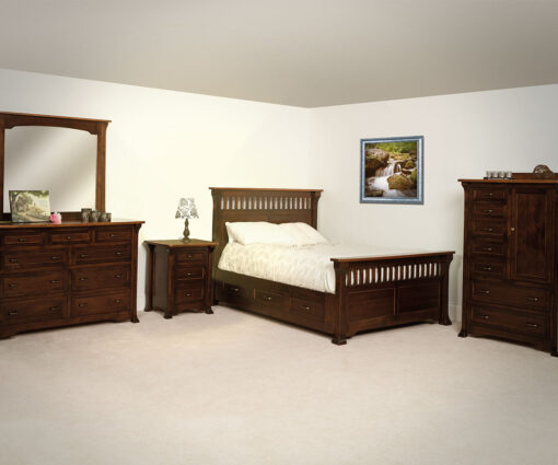 Bloomdale Bed With Storage Rail - Image 3