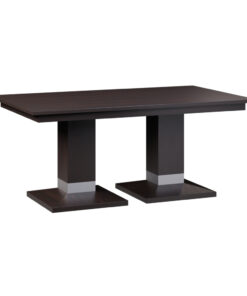 Alcoe Square Double Pedestal Table