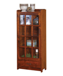 Century Bookcase - 1 Door, 1 Drawer