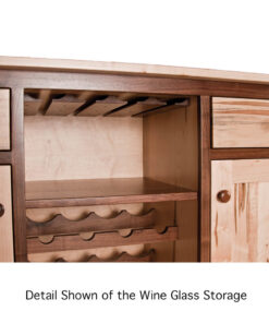 Alternative view of Wine Cabinet - Straight Legs