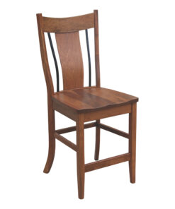 Alternative view of Eagle 24" Swivel Bar Chair With Wrought Iron