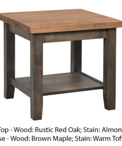 Alternative view of Plank Contemporary End Table - 26"W