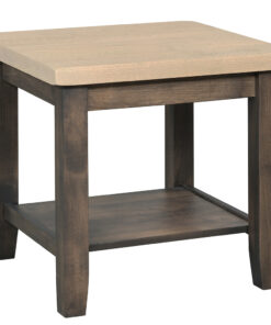 Plank Contemporary End Table - 26"W