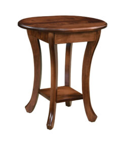 Curved Leg Oval End Table