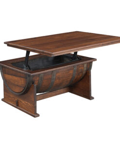 Alternative view of Deluxe Whiskey Barrel Coffee Table