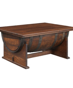 Deluxe Whiskey Barrel Coffee Table