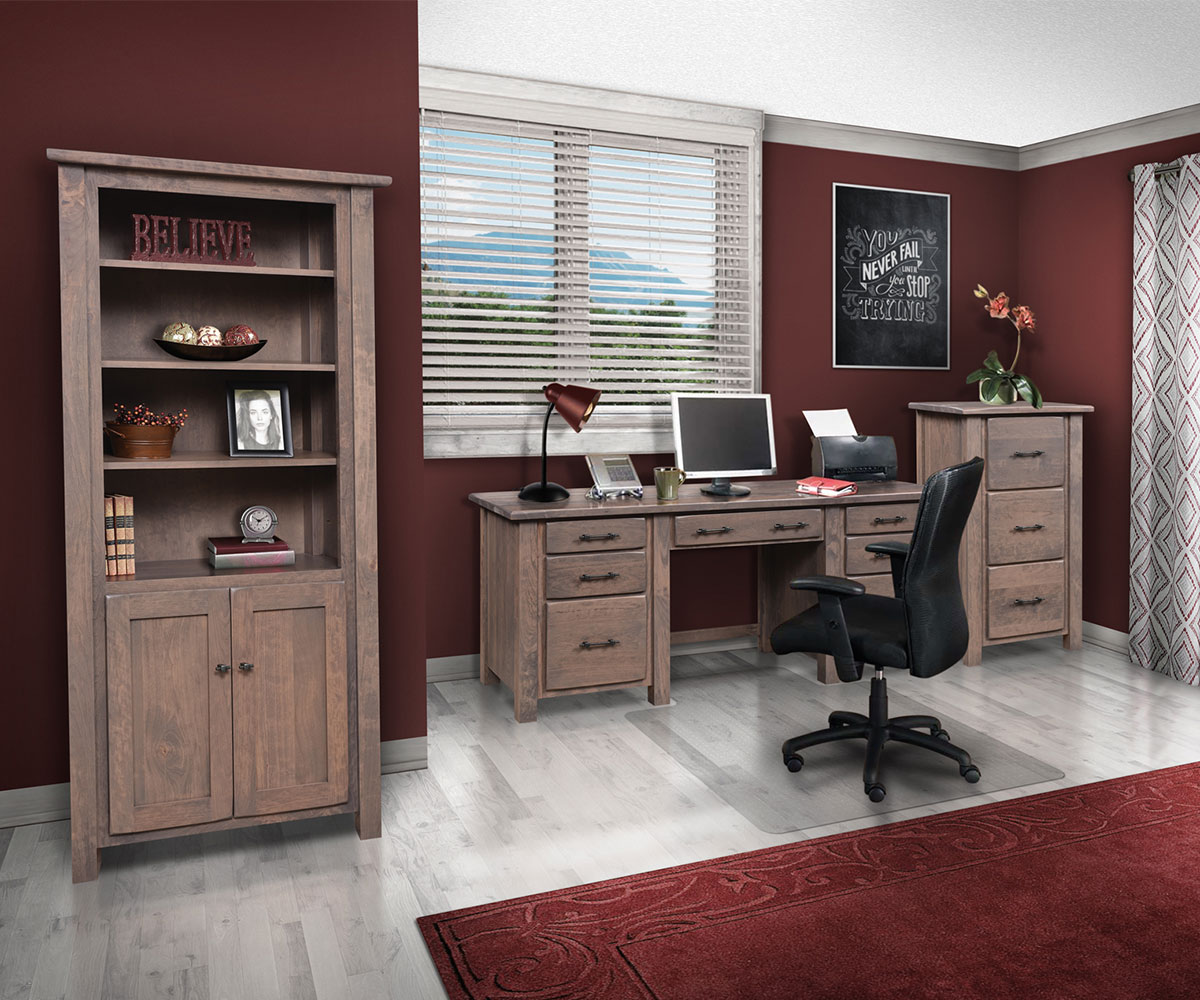 Barn Floor 3 Drawer File Cabinet - Image 2