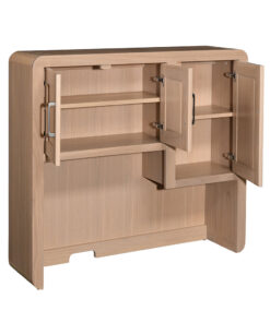 Alternative view of Europa Single Pedestal Desk With Hutch