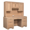 Europa Double Pedestal Desk With Hutch