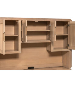Alternative view of Europa Double Pedestal Desk With Hutch
