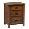 Elkins Three Drawer Nightstand
