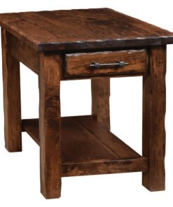 Hand Hewn End Table