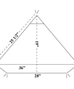 Alternative view of 26" Shaker Corner Hutch