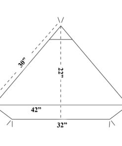 Alternative view of 30” Shaker Corner Hutch