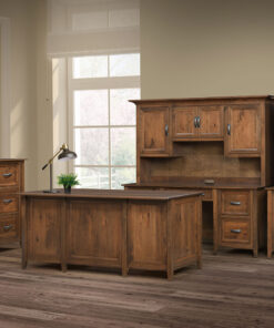 Alternative view of Ventura Lateral File Cabinet With Bookcase Top