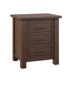 Early American 3 Drawer Nightstand