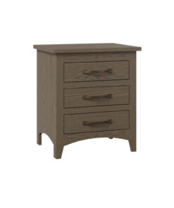 Glacier 3 Drawer Nightstand