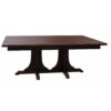 652 Mission Double Pedestal Table