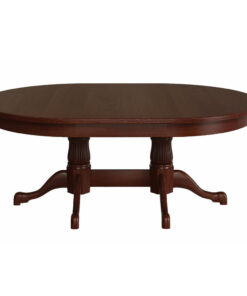 Reeded Tulip Double Pedestal Table