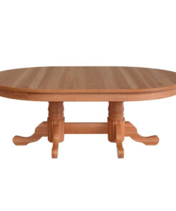 Traditional Reeded Double Pedestal Table