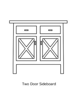 Alternative view of X-Base Sideboard