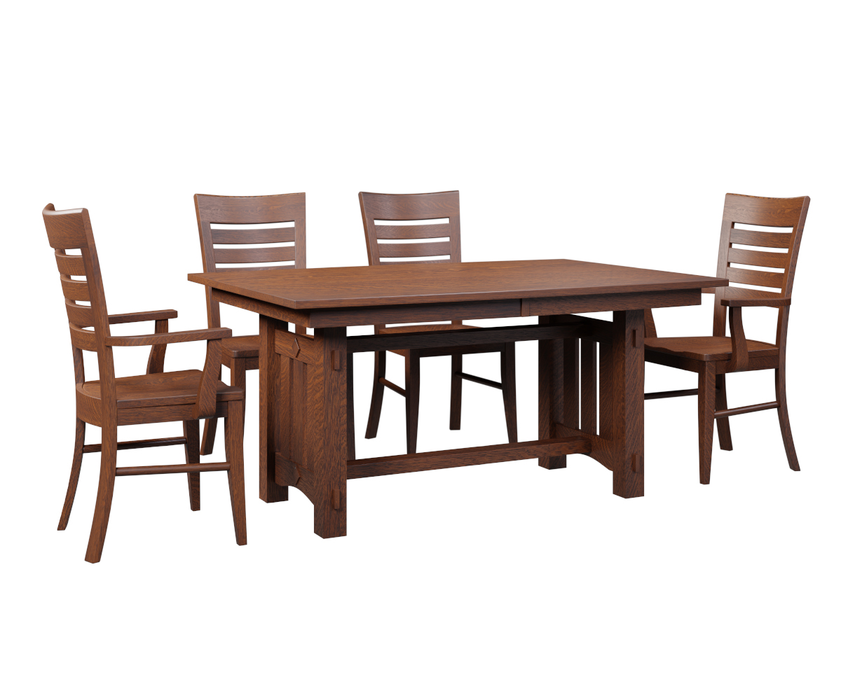 Accent Mission Trestle Table - Image 2