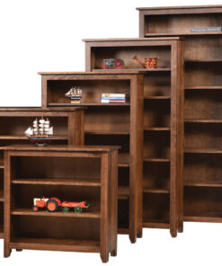 Alternative view of Modern Mission Open Bookcase - 72"H