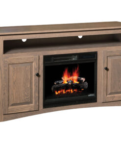 Alternative view of Economy TV Stand with Fireplace
