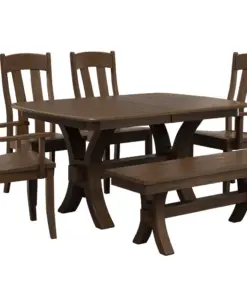 Alternative view of Zehr Trestle Bench