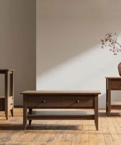 Alternative view of Manhattan 3 Drawer Chair Side Table
