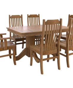 Alternative view of Shaker Double Pedestal Table