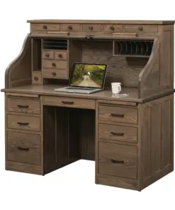 Alternative view of 56" Traditional Computer Rolltop Desk