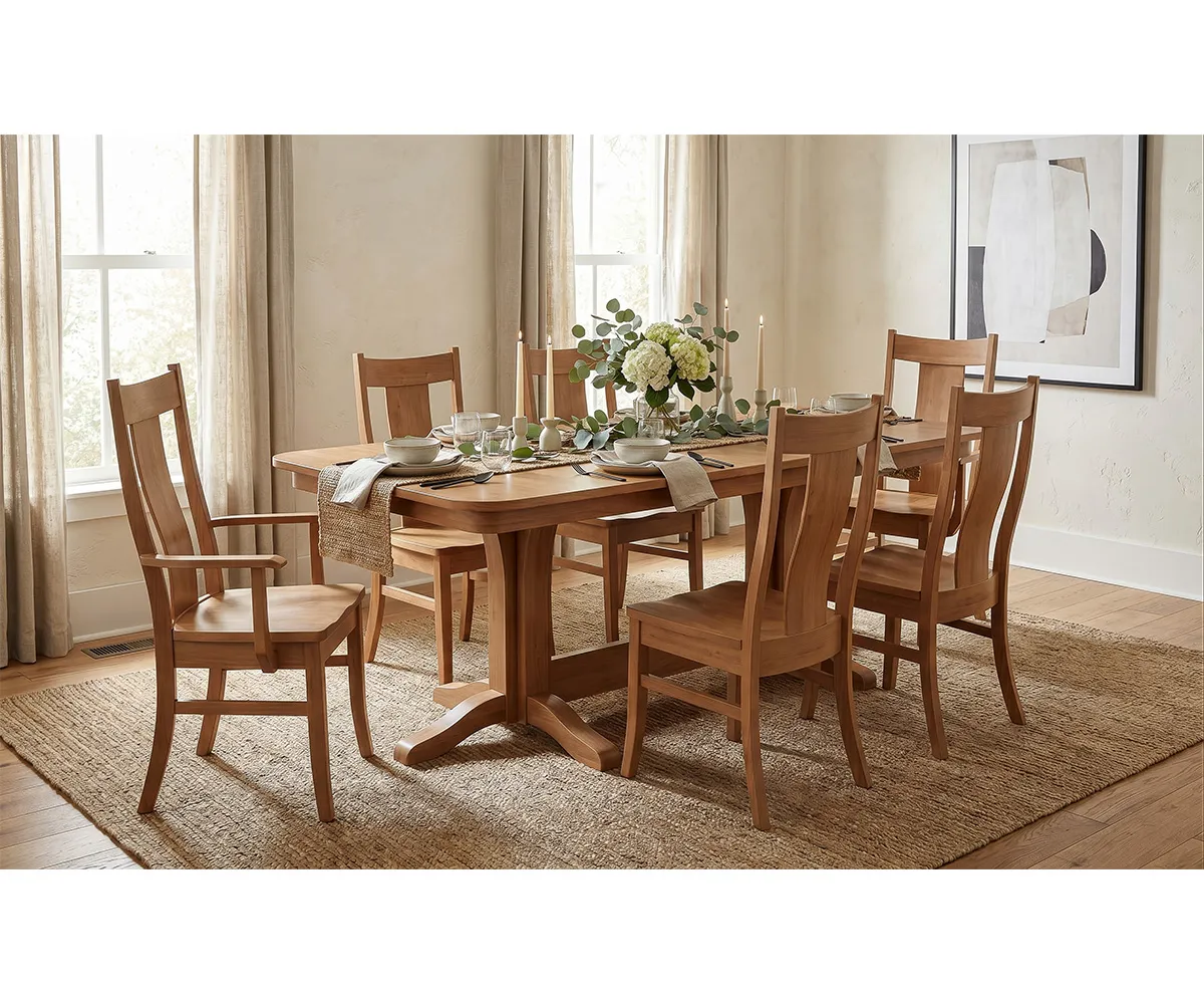 Millsdale Double Pedestal Table - Image 2
