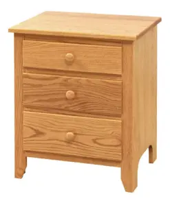 Scenic Shaker 3 Drawer Nightstand