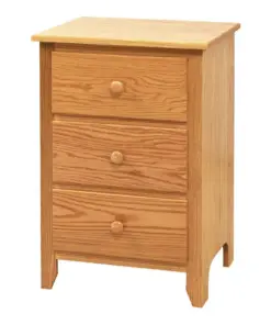 Scenic Shaker 3 Drawer Tall Night Stand