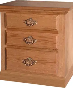 Traditional 3 Drawer Nightstand