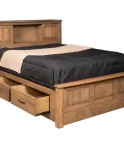 Alternative view of Classic Shaker Bookcase Bed With Two Drawers