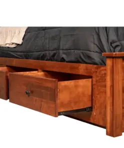 Alternative view of Shaker Panel Bed With Storage Rails - 4 Drawers