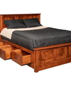 Alternative view of Shaker Panel Bed With Storage Rails