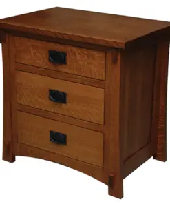 Dutch Country 3 Drawer Nightstand - 32”H