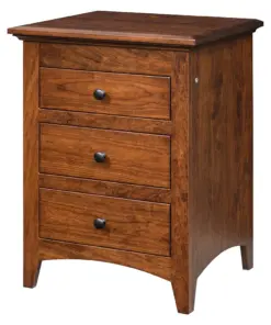 U-Design 3 Drawer Nightstand