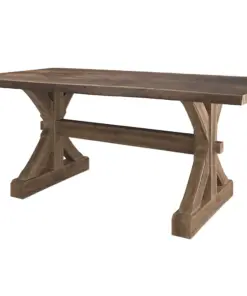 Live Edge #402 Barn Beam Trestle Table